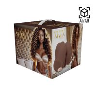 XKIN Bodyforms Dual-Entry Vibrierender Masturbator, 1,6kg Braun, Bild 2