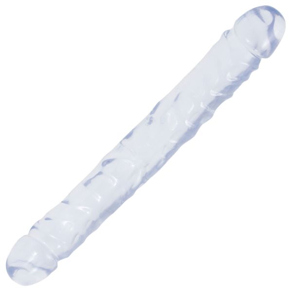 Dildo Dong Doppio Jr. Doc Johnson 30cm Trasparente Chiaro