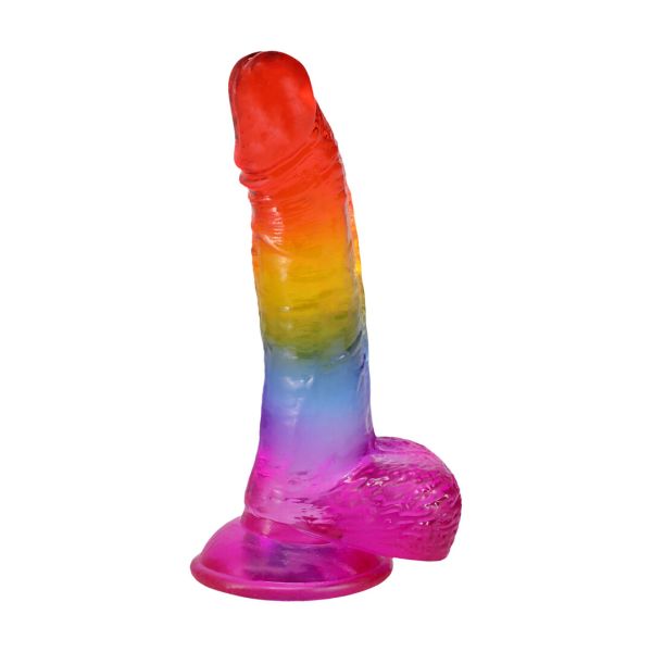 Doc Johnson Gode Crystal Flexible Arc-en-ciel