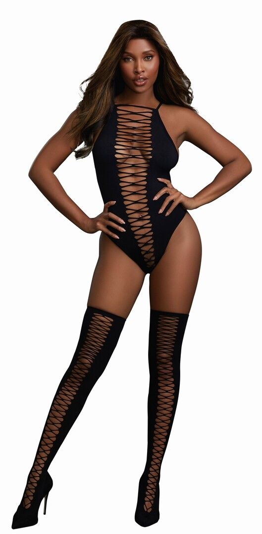 Dreamgirl Teddy Strümpfe Diamant