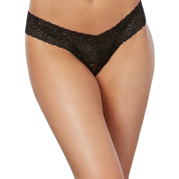 Dreamgirl blonde tanga i sort