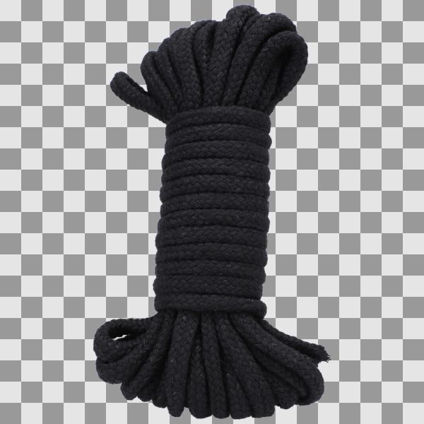 Doc Johnson Svart bomullsrep, 10 meter bondage