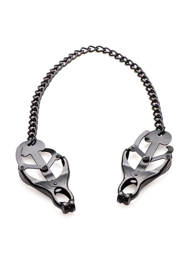 XR Brands Monarch Noir nippiklipsit, musta teräs