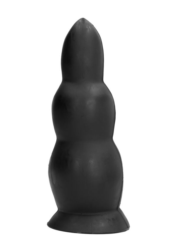 All Black stopniowany korek analny 23cm