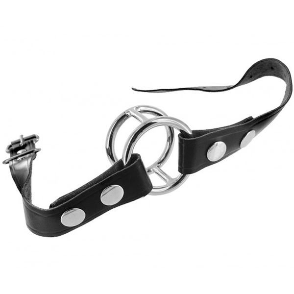XR Brands Deep Throat Knebel mit abnehmbaren Gurten