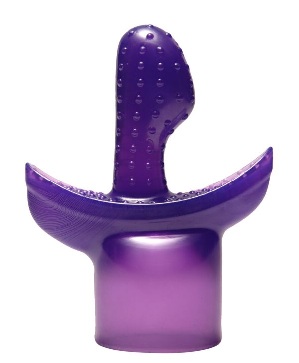 XR Brands G-Tip wand-tilbehør med tekstur, lilla