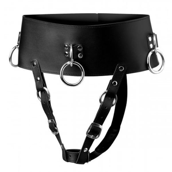 XR Brands Forced Orgasm Wand Belt med hænderfri stimulation