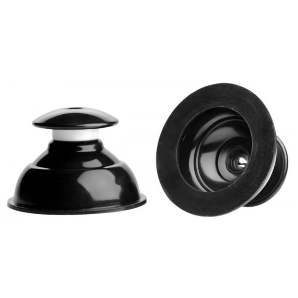 XR Brands Plungers silicone nippelsugere bredt grundlag