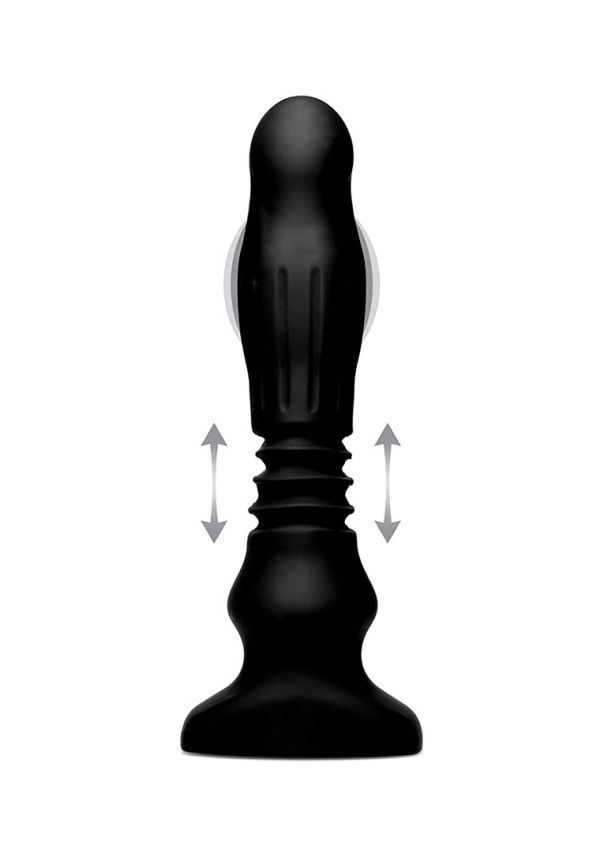 XR Brands Swelling Thrusting Plug, Plug Vibratório com Função de Expansão