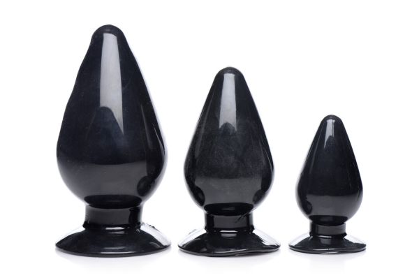 XR Brands Triple Cones Black analtræningssæt