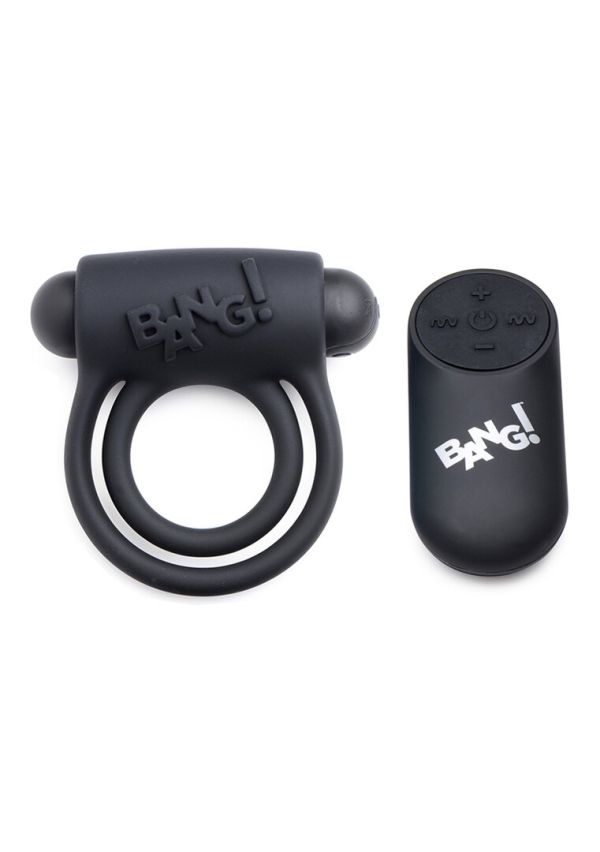 XR Brands Silikone Penisring med Vibrator og Fjernbetjening