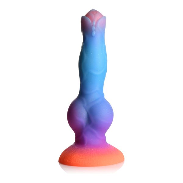 XR Brands Space Cock, Psychedelic Glow Dildo