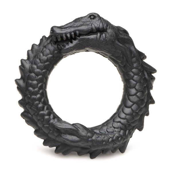 XR Brands Black Caiman Teksturowany Cockring