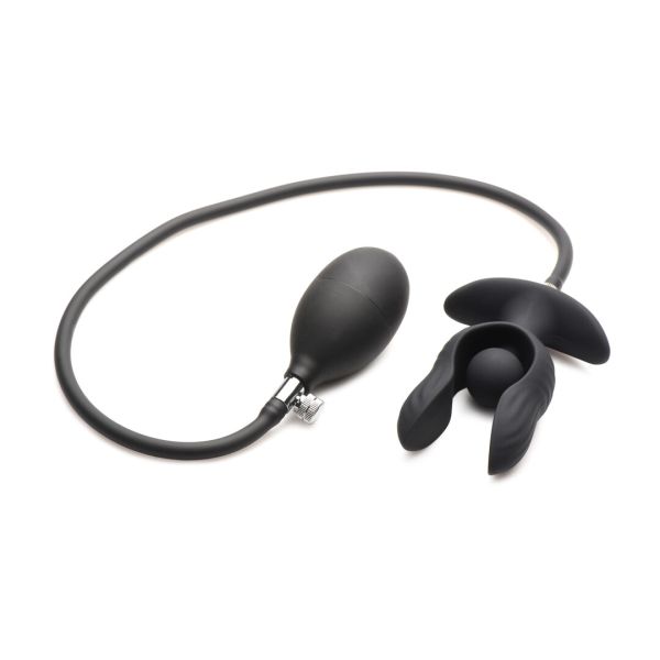 XR Brands Dark Pearl oppustelig vibrator med fjernbetjening