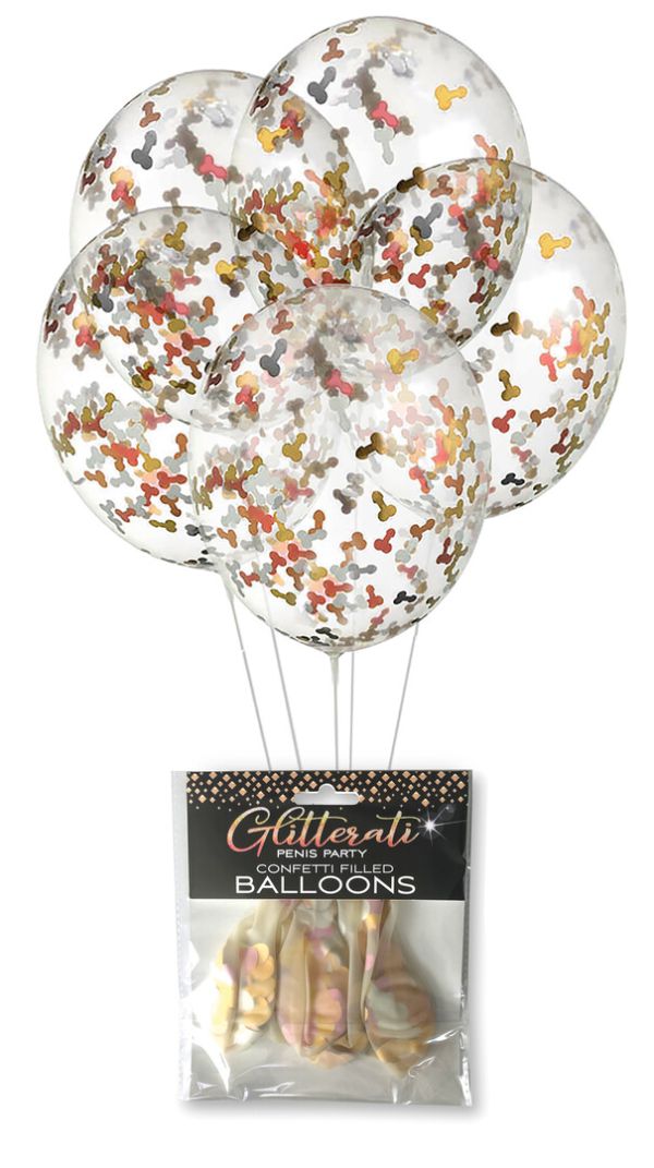 Little Genie Productions Penis Confetti Balloons