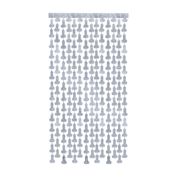 Little Genie Productions Disco Penis Foil Curtains