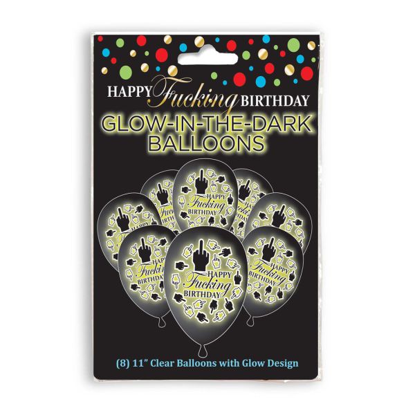 Little Genie Productions Glow-in-Dark Birthday Balloons