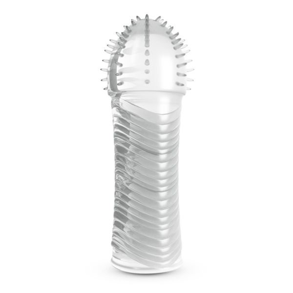 Crushious Ribbed Sleeve Transparent, Elastic