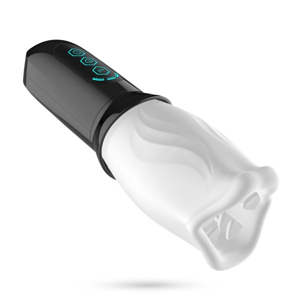 Crushious Fellatrix Rotating Mouth Stroker White