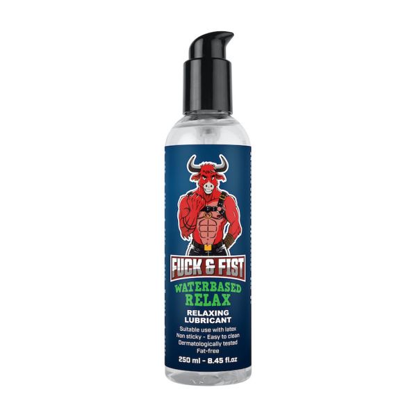 Fuck & Fist Waterbased Relax Lubricant, 250ml Larger Bottle