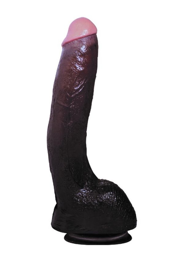 All Black Jungle King Dildo 25cm Realistisk