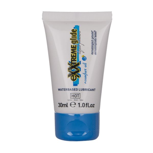 HOT Exxtreme Glide Water-Based Lube, 30 ml Compact