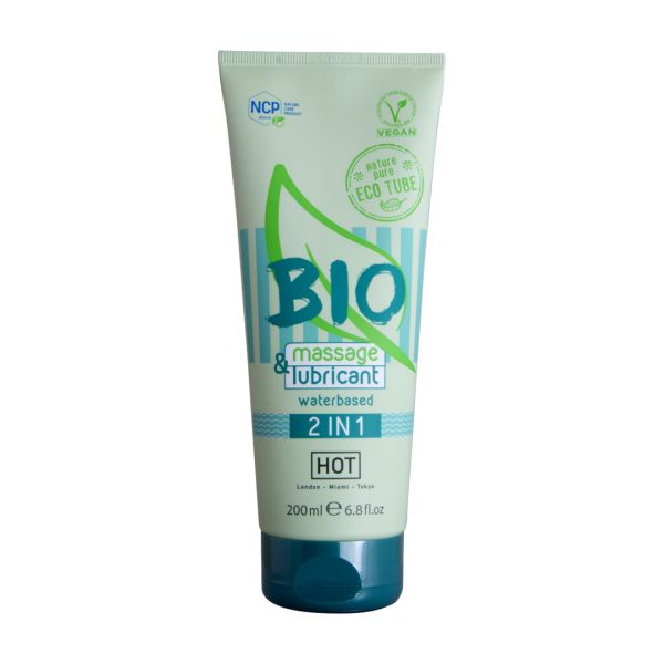 Lubrifiant et massage HOT 2 In 1 200 ml formule organique
