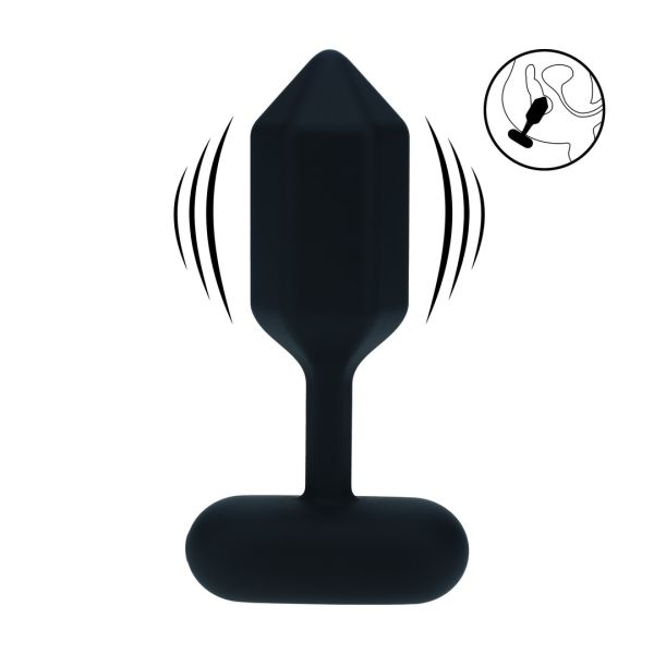 Levelz Hexagonal Anal Plug, Small Black