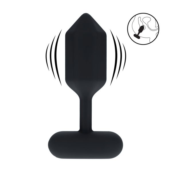 Levelz sekskantede analplug medium sort