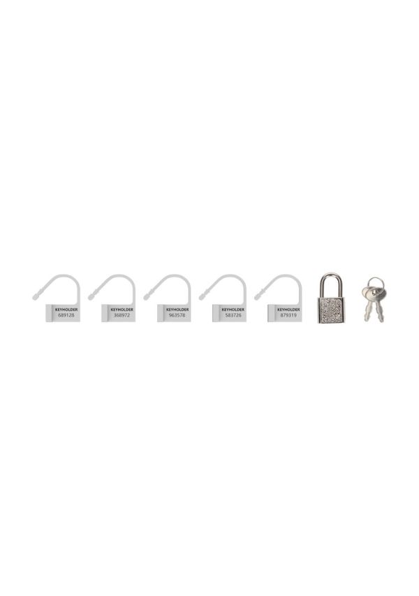 ManCage Spare Lock Set Five-Pack White