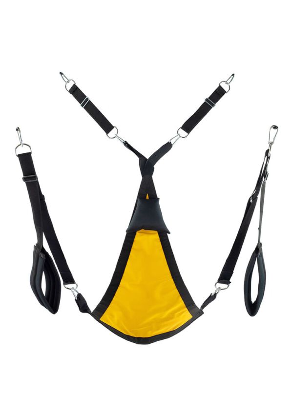 Mr. Sling Yellow Canvas Sling med kudde
