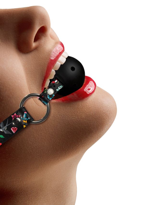 Ouch! Perforated Leather Ball Gag