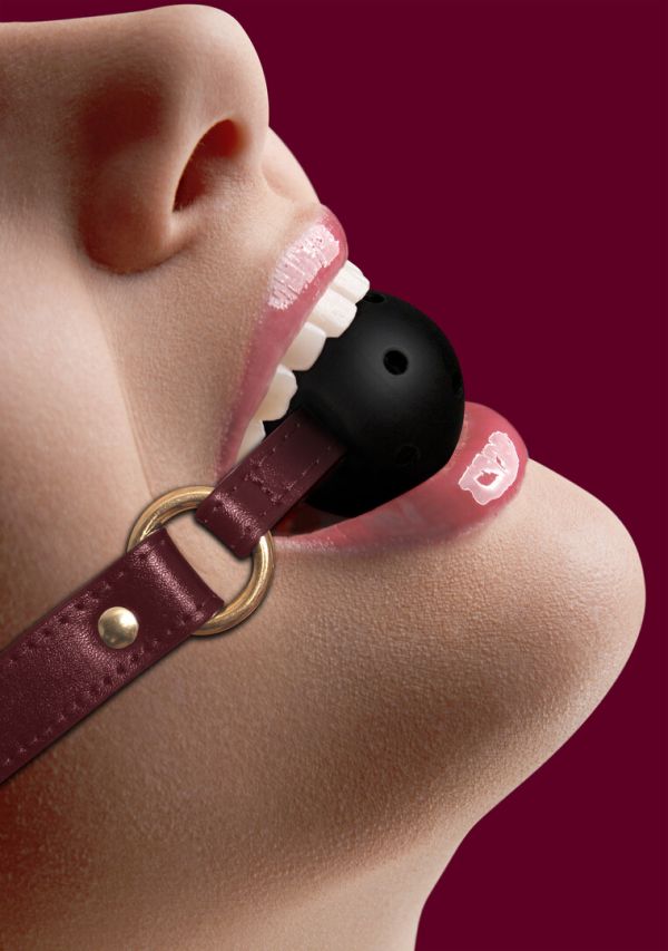 Ouch! Halo Bavaglio a Palla in Pelle Premium