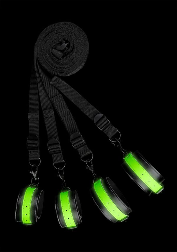 Ouch! Glow-in-Dark Bed Restraint Anchors