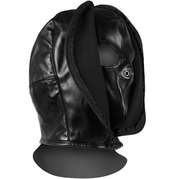Ouch! Dual-Hood Bondage Mask with Zippers