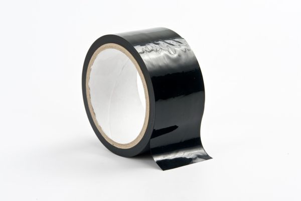 Ouch! Black Bondage Tape, Self-Adhesive PVC Restraint