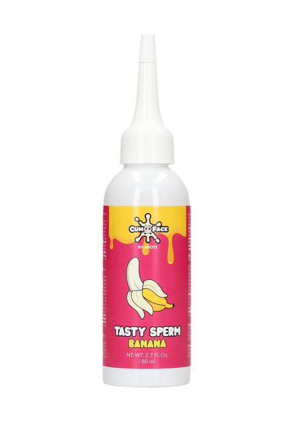 Cum Face Banana Tasty Sperm Gel, 80 ml