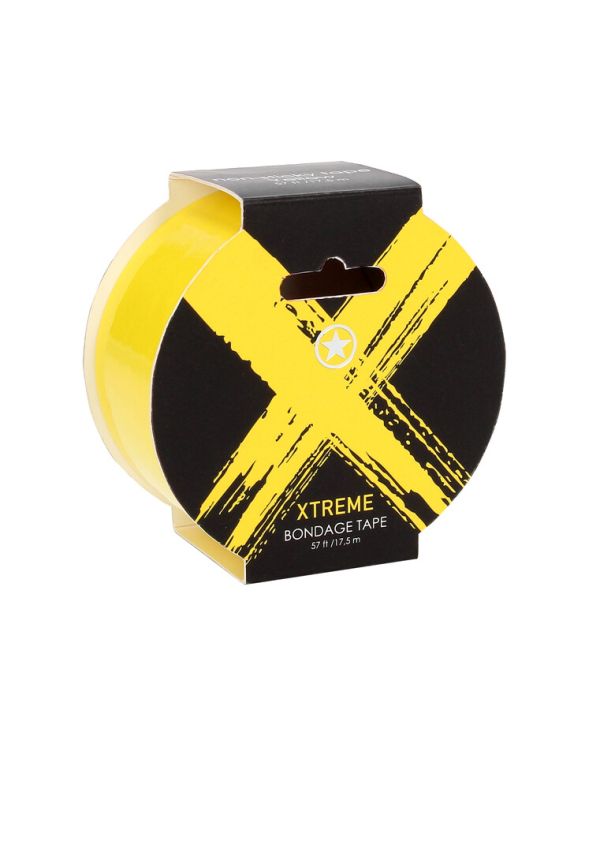 Ouch! Xtreme Yellow bondage tape, 17,5 m PVC