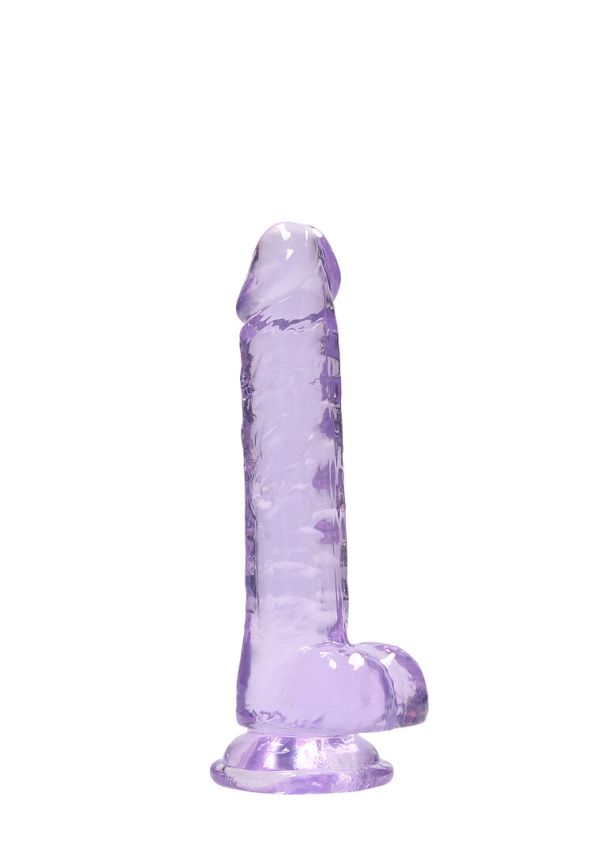 RealRock Purple Realistic Dildo with Textured Shaft