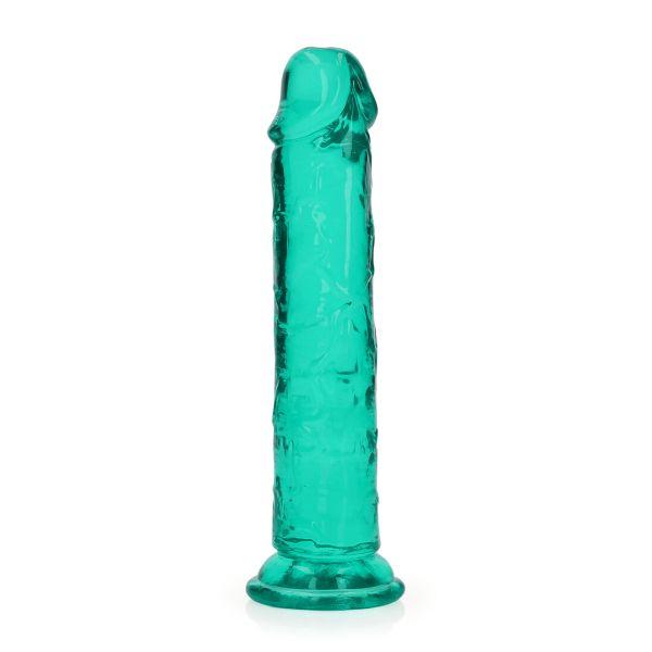Dildo Dritto Turchese RealRock 18cm Ventosa