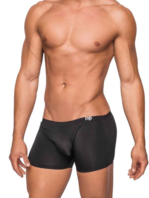 Male Power Black Seamless Sleek Short S