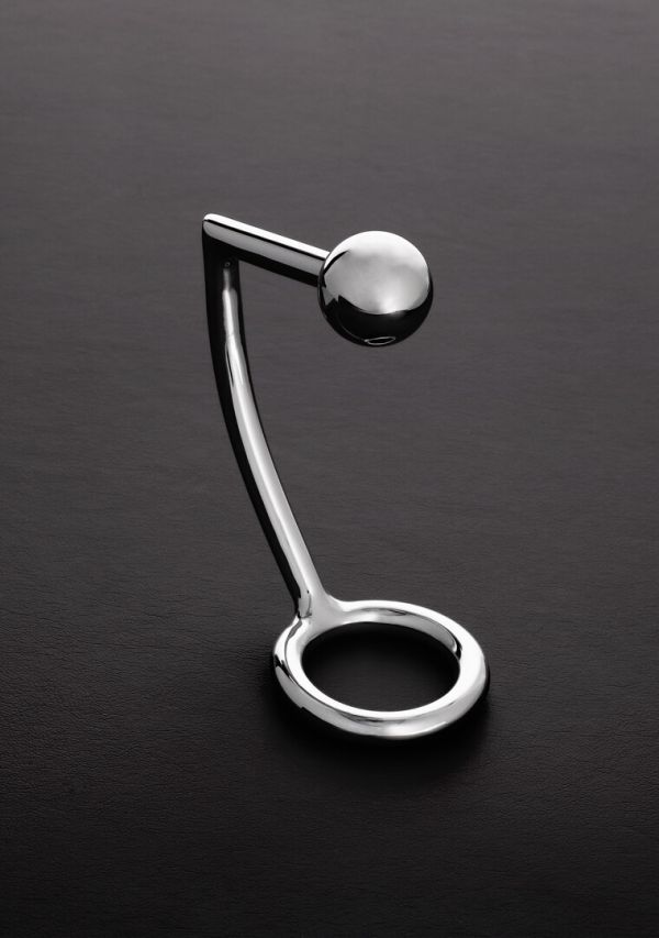 Steel by Shots Intruder C-Ring Anal Ball Attached