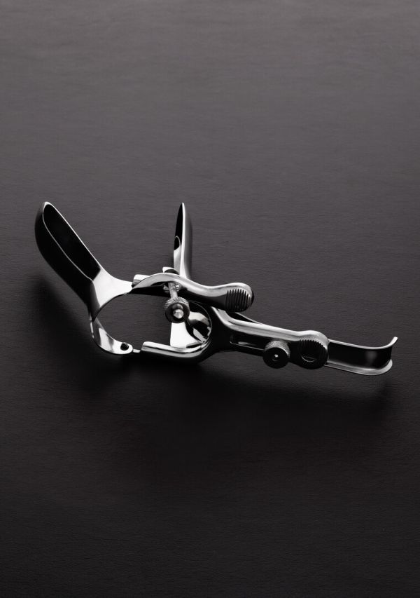 Steel vaginal speculum reiän venytin
