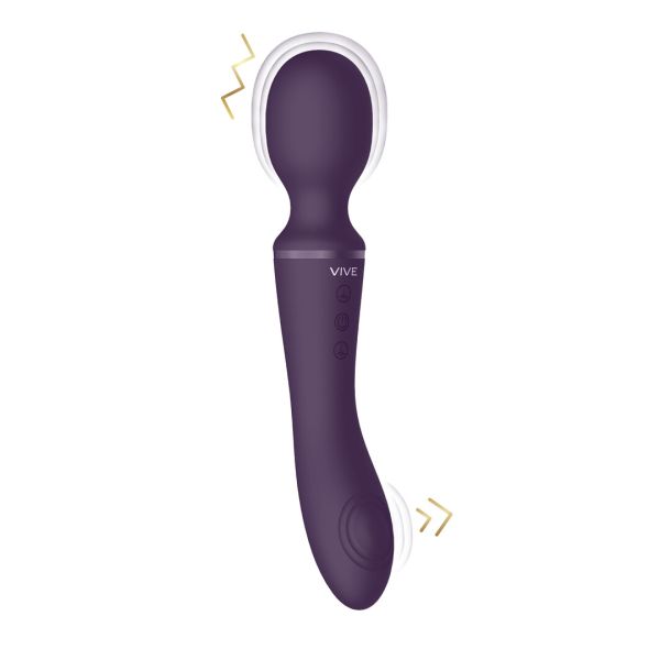 VIVE Enora Double-Ended Pulse Wave Wand Purple