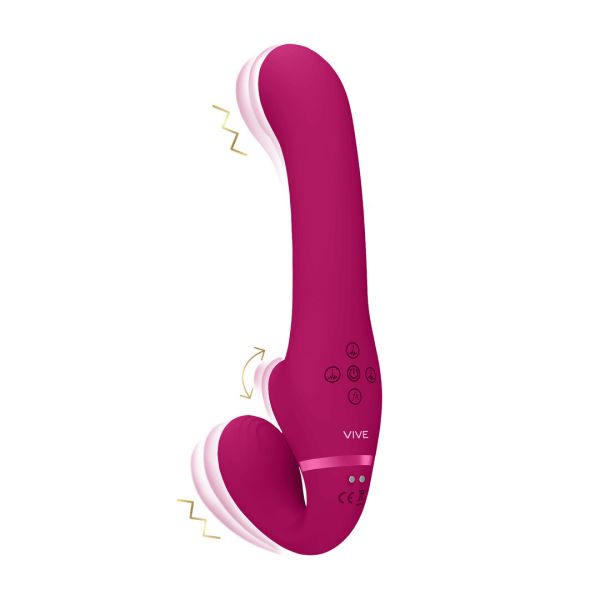 VIVE air-wave håndfri strap-on, dobbel motor