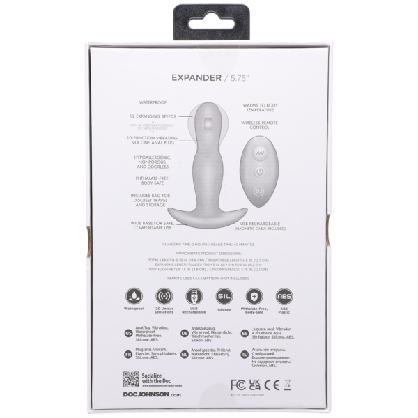 Expander - Silicone Anal Plug with Remote Control - Image 4