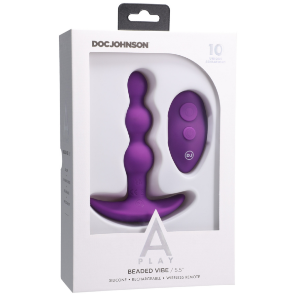 Beaded Vibe - Silicone Anal Plug with Remote Control - Image 2