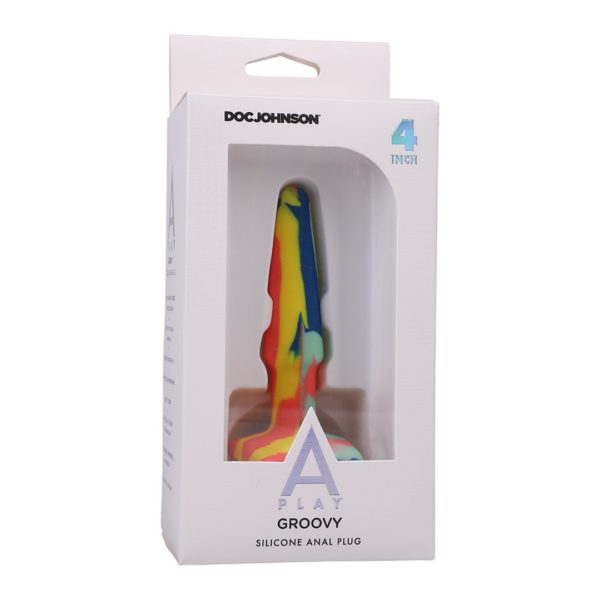 Groovy - Silicone Anal Plug - 4'' / 10 cm - Image 2