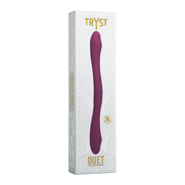 Duet - Double Ended Vibrator with Wireless Remote - Berry - Image 2