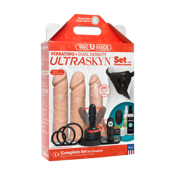 Vibrating Dual Density ULTRASKYN Toys Set + Remote Control - Image 2